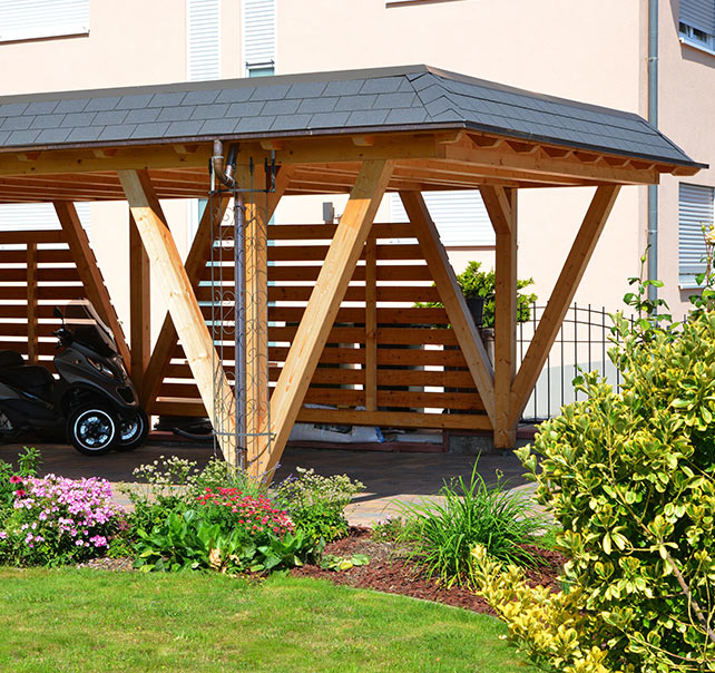 Carports-Bau-von-Carports-in-Neumuenster Carportbau von Zimmerei Schmalfeld